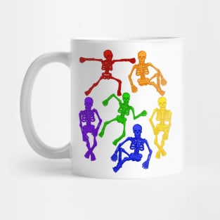 Rainbow Skeletons Mug